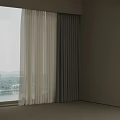 Elegant Curtain Design For Modern Window With White And Grey Panels And Natural Light