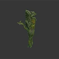 Decorative Tree Branch Sculpture With Textured Bark And Artistic Natural Details