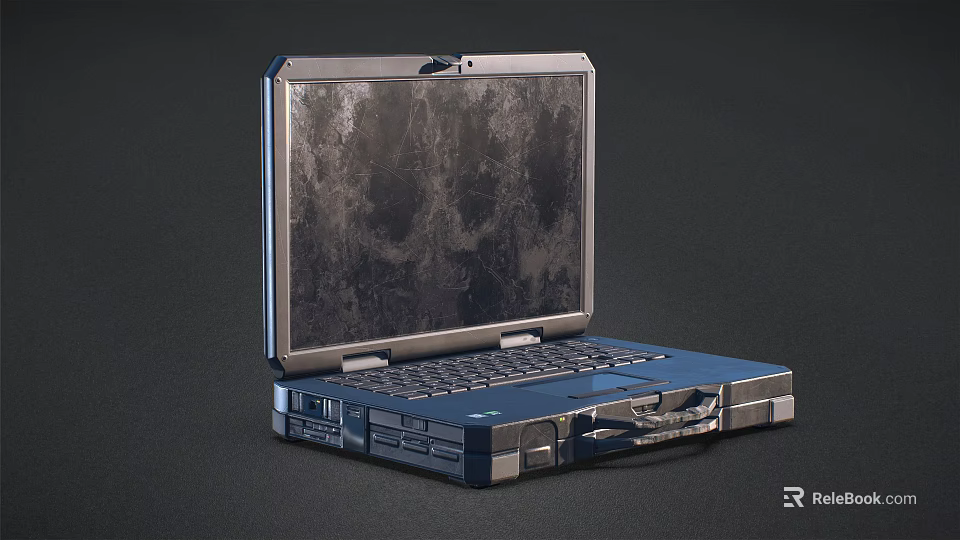 High Performance Metallic Laptop With Portable Design And Clear Display Screen For Professional Use 3d model 