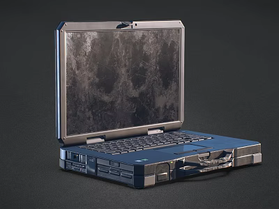 High Performance Metallic Laptop With Portable Design And Clear Display Screen For Professional Use 3d model