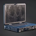 High Performance Metallic Laptop With Portable Design And Clear Display Screen For Professional Use 3d model