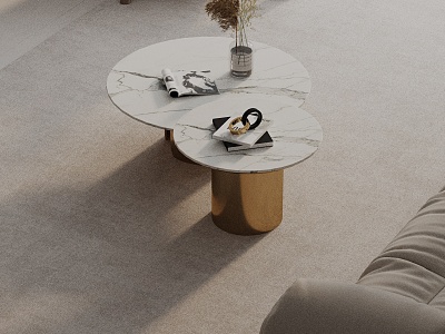 Modern coffee table model