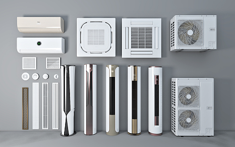 modern air conditioning 3d model