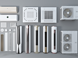 modern air conditioning 3d model