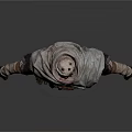 3D Rendered Fantasy Mythical Creature Character With Hooded Cloak And Ornate Belt