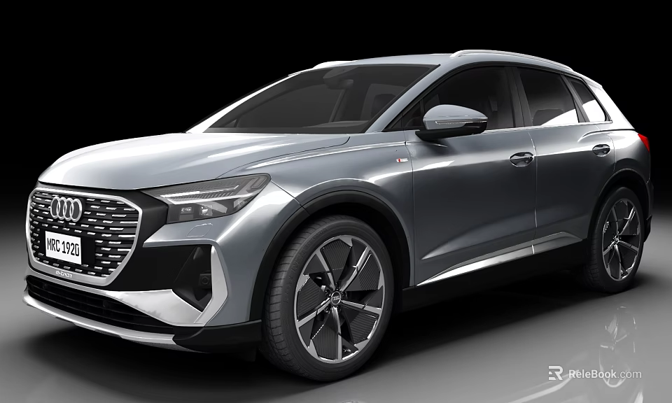 Silver BAIC SUV With Modern Front Design Sporty Wheels And Sleek Body Lines 3d model 