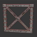 building column building frame steel frame wall rigid structure wall building wall 3d model