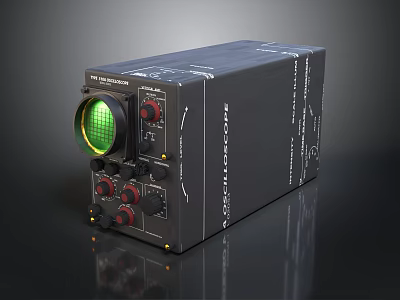 FORCECORE THE BOX 1000 Electronic Device With Green Display Control Knobs And Buttons 3d model