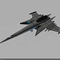 Futuristic Spacecraft With Aerodynamic Design And Blue Accent Lights In Sci Fi Concept