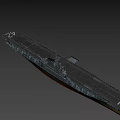 Game Movie Character Featuring 3D Aircraft Carrier Model With Detailed Design