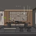 Modern study 3d model
