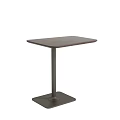 Modern Coffee Table Featuring Square Wooden Top And Sturdy Metal Base 3d model
