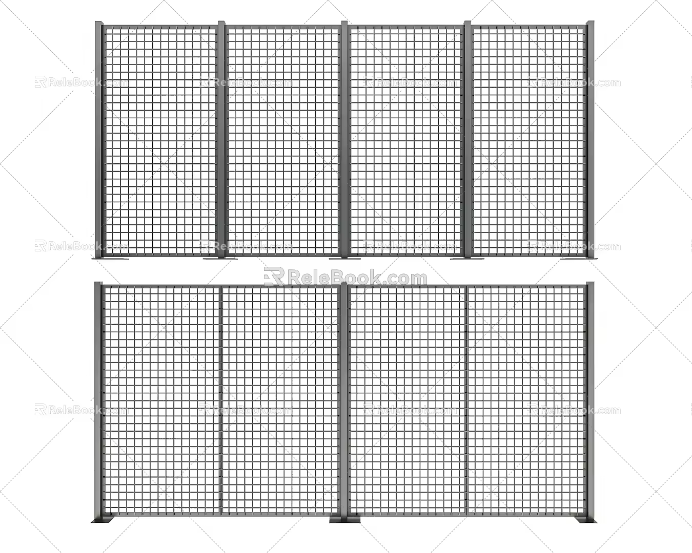 Stainless Steel Fence Mesh Protection Mesh Fence Partition Mesh Iron Stainless Steel Fence Stainless Steel Isolation Mesh 3d model