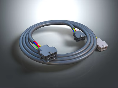 High Quality Mobile Digital Cable Featuring Multiple Connectors Colorful Wires For Fast Data Transfer Charging 3d model