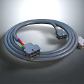 High Quality Mobile Digital Cable Featuring Multiple Connectors Colorful Wires For Fast Data Transfer Charging 3d model
