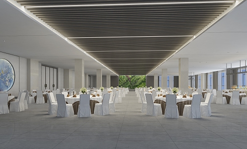 Modern Restaurant 3d model