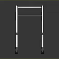 Sturdy Silver Frame Walker With Black Handles And Blue Wheels For Mobility Aid