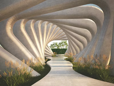 Modern Dream Corridor Rack Sunshine Trail 3d model Modern Dream Corridor Rack Sunshine Trail 3d model