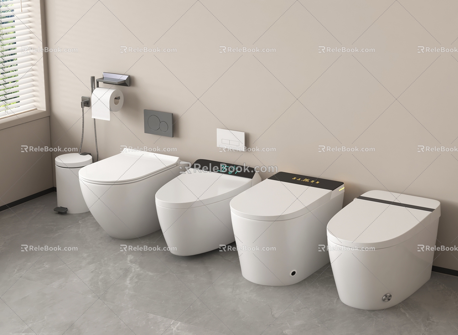 Smart Toilet Toilet 3d model