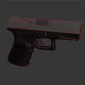 Sleek Modern Handgun With Metallic Body And Black Textured Grip Design