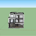 Modern Detached Villa Exterior With Large Glass Windows Balconies And Surrounding Greenery