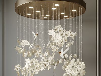 New Chinese Chandelier Flower and Bird Chandelier model