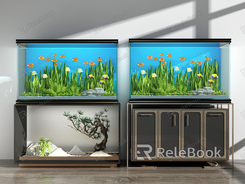 New Chinese Fish Tank Fish Tank Combination model