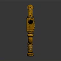 Yellow Metal Hardware Tool with Industrial Piping Structure and Heavy Duty Handle for Professional Use