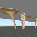 Special-shaped column 3d model