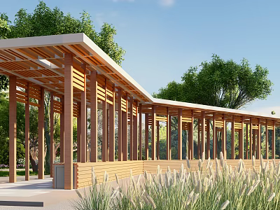 Modern gallery frame landscape sketch gallery frame 3d model