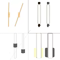 Modern Contemporary Wall Lights With Various Sleek Designs And Metal Frames White Shades