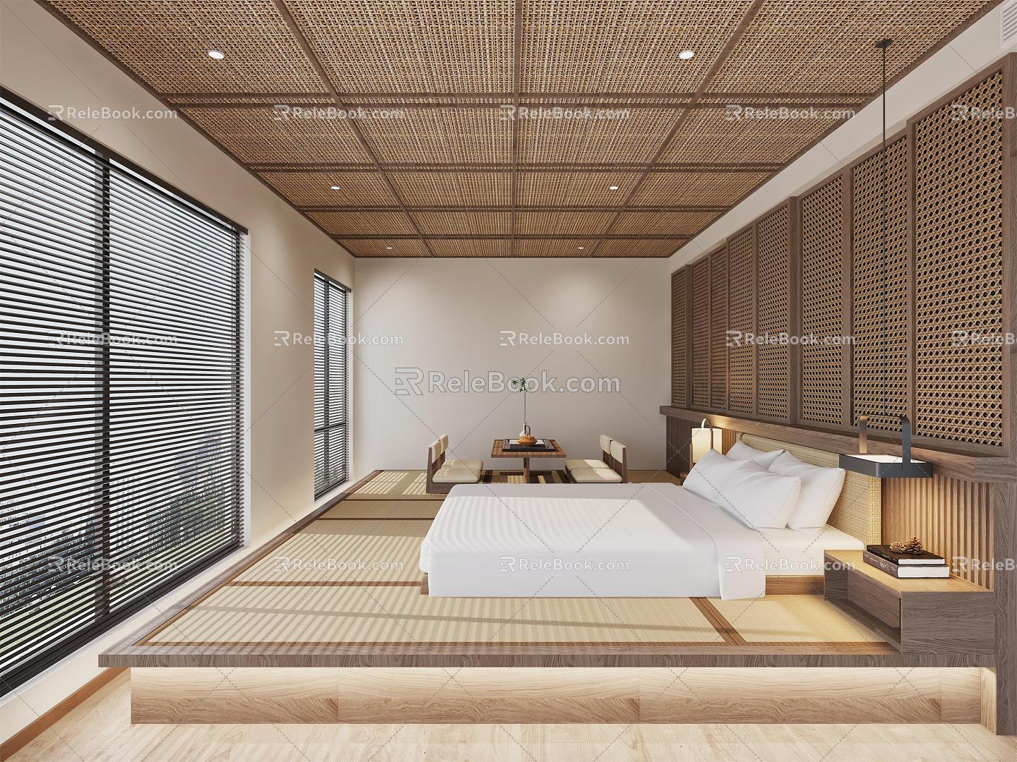 Quiet Homestay Big Bed Room Double Room 3d model