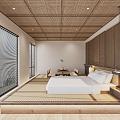 Quiet Homestay Big Bed Room Double Room 3d model