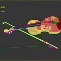 Violin Cartoon Violin Animation Violin Instrument String Western Instrument 3d model