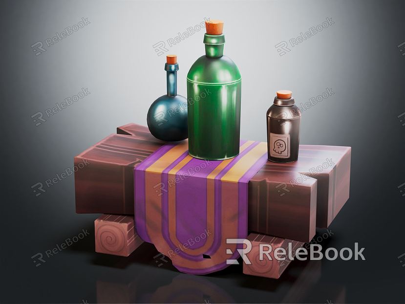 Modern Wine Bottle Cartoon Wine Bottle Cartoon Wine Bottle model