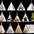 Outdoor Sunshade Tepees With Various Designs And Styles For Garden Camping Use