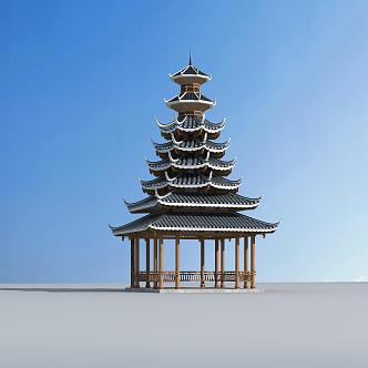 Chinese Tower 3d model