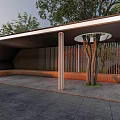 Modern Gallery Frame Landscape Gallery Frame Leisure Gallery Frame 3d model