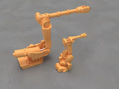 Industrial robot arm 3d model