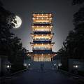 New Chinese Style Ancient Building of Tamu Pagoda 3d model