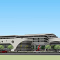 Modern Architectural Complex With Green Roofs Surrounding Roads Green Spaces And Small Buildings
