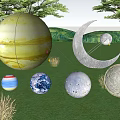 Illuminated Outdoor Lights With Various Shapes And Unique Designs For Garden Nighttime Decoration