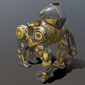 Machine dog machine orangutan machine monkey attack robot science fiction robot future high-tech low face number low model simple model film and television level super realistic 3d model