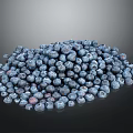 Vibrant Fresh Plump Ripe Blueberries On Black Background For Healthy Snacking