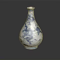Blue And White Dragon Ceramic Vase For Home Furniture Decoration