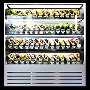 Modern Freezer Supermarket Chilled Fresh Cabinet Freezer Display Cabinet Food Cabinet 3d model