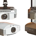 Projector Electric Laser Projector Laser Instrument Curtain Projector Curtain 3d model