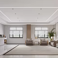 Modern Reception Room 3d model