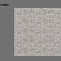 Poliform Modern Square Rug With Light Beige Patterned Textile Design For Interior 3d model