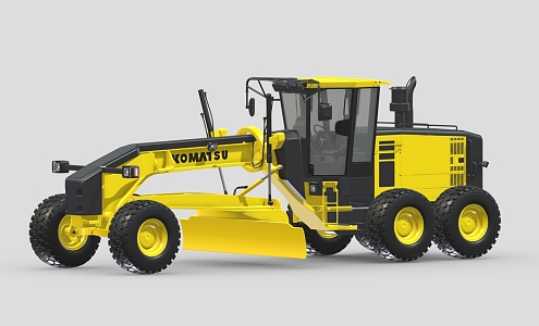 construction machinery excavator bulldozer 3d model